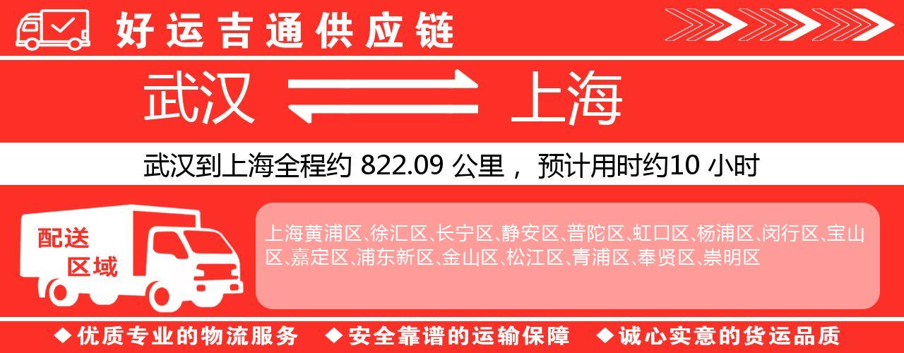 武汉到上海物流专线-武汉至上海货运公司