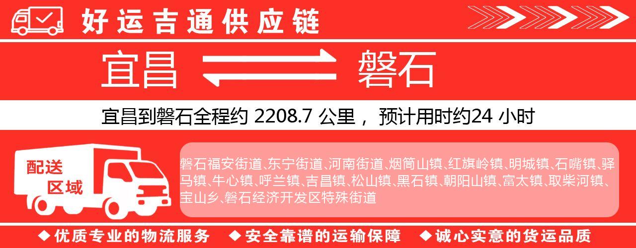 宜昌到磐石物流专线-宜昌至磐石货运公司