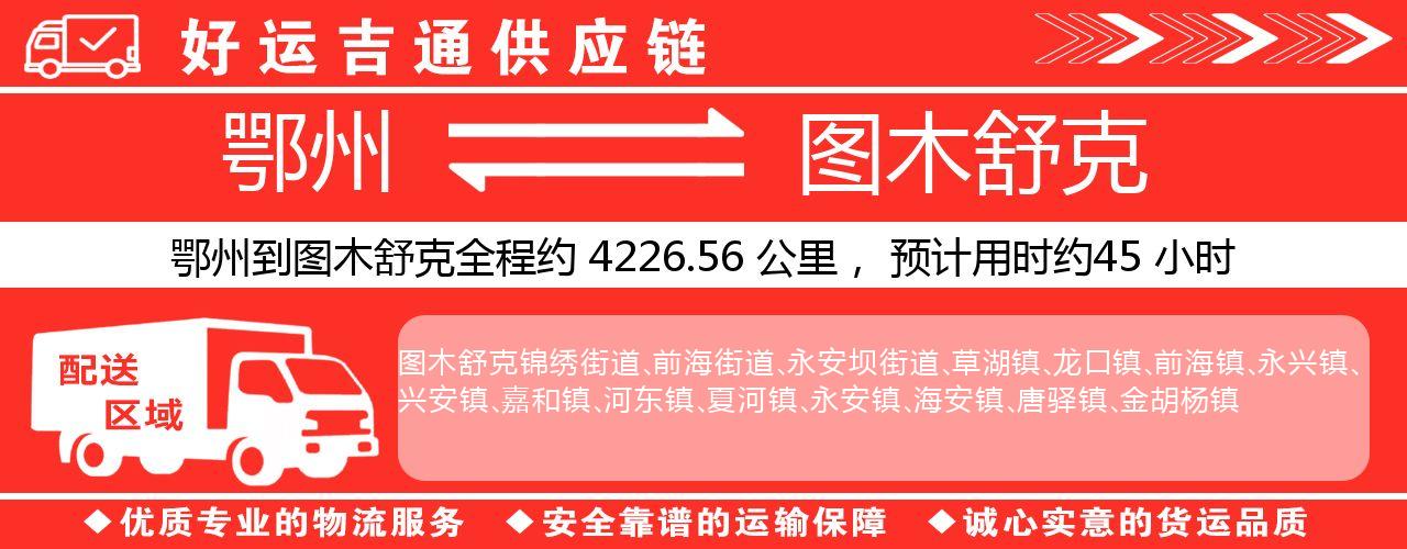 鄂州到图木舒克物流专线-鄂州至图木舒克货运公司