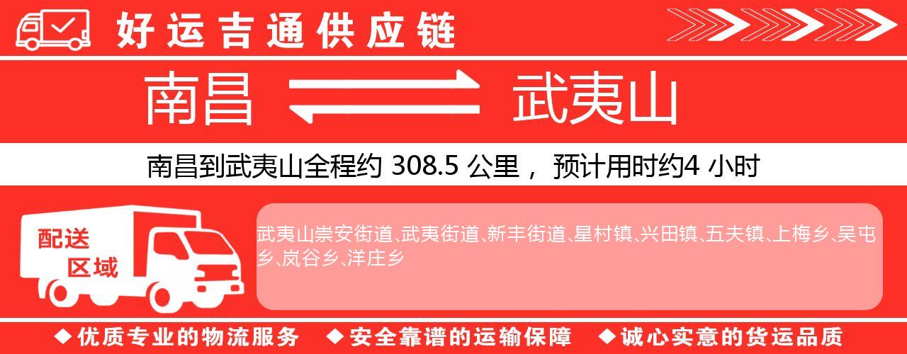 南昌到武夷山物流专线-南昌至武夷山货运公司