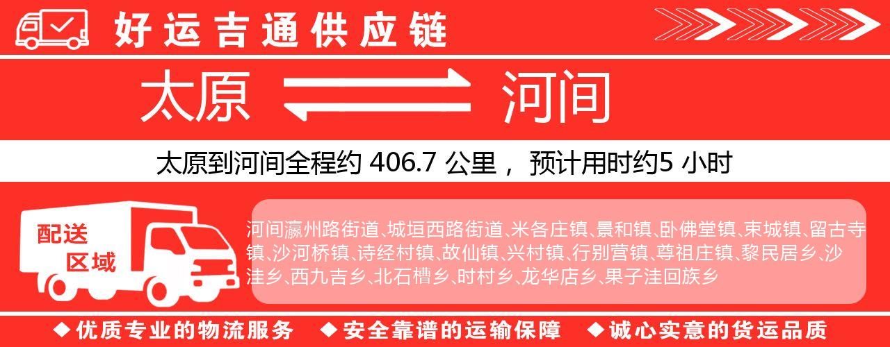 太原到河间物流专线-太原至河间货运公司