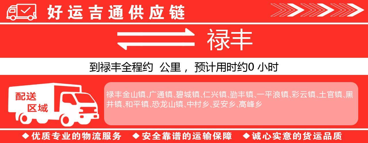 徐州到禄丰物流专线-徐州至禄丰货运公司