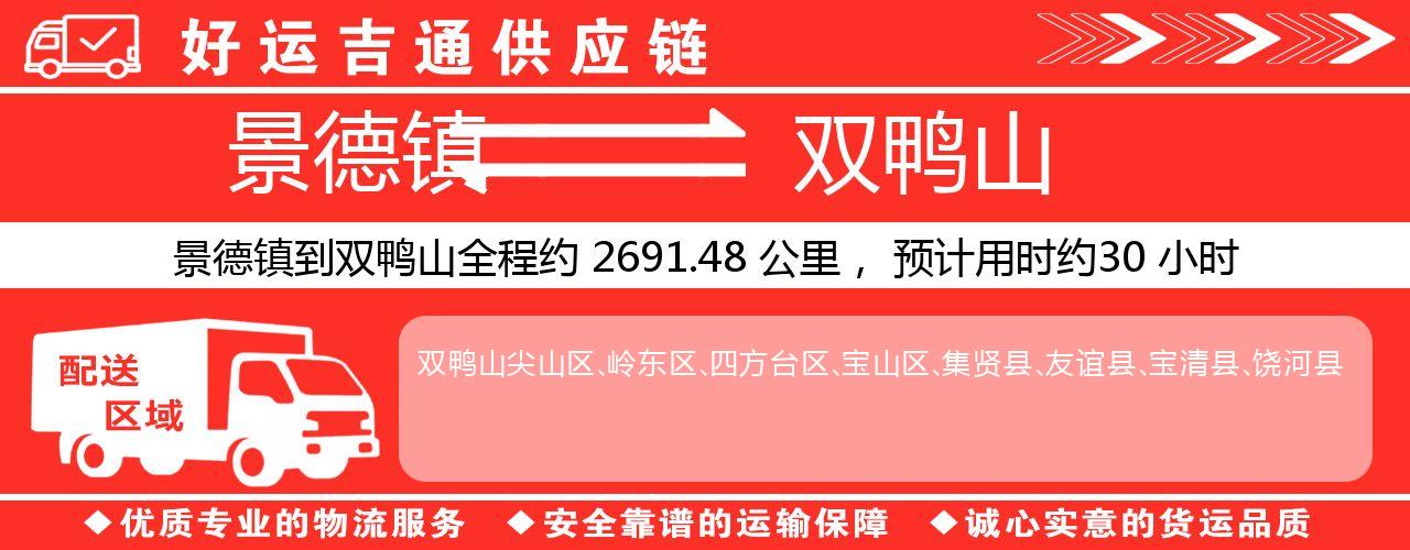 景德镇到双鸭山物流专线-景德镇至双鸭山货运公司