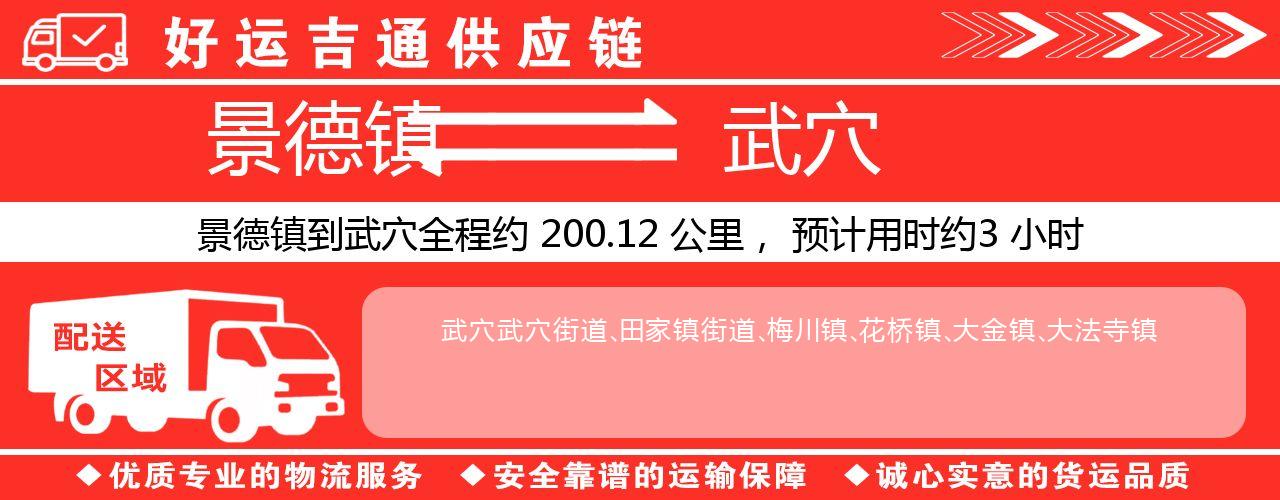 景德镇到武穴物流专线-景德镇至武穴货运公司