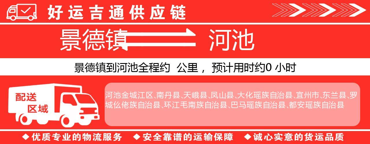 景德镇到河池物流专线-景德镇至河池货运公司