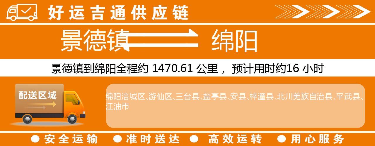 景德镇到绵阳物流专线-景德镇至绵阳货运公司