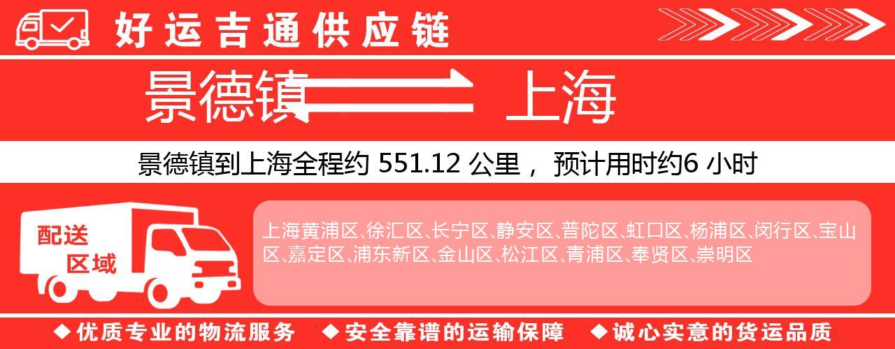 景德镇到上海物流专线-景德镇至上海货运公司